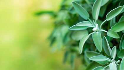 Sage leaf medicine herbal ingredient. Health aromatherapy herb. - obrazy, fototapety, plakaty