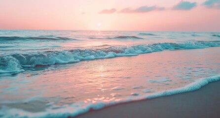 beach at sunset stock backgrounds