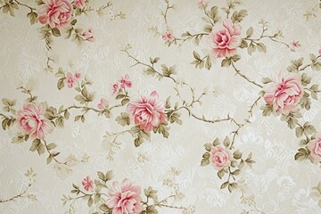 Elegant Floral Wallpaper Design, Home Decor Concept