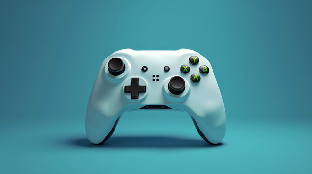 video game controller isolated on wite background