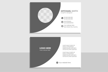 business card template. Collection of double sided business card vector templates.