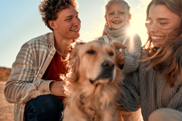 Family relaxing on their weekend