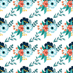 Free vector colorful small flowers pattern design .