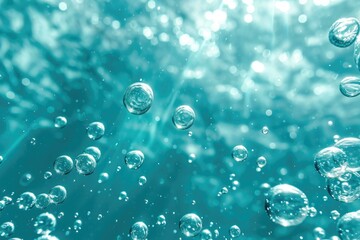 Underwater Bubbles Background, Serenity Concept