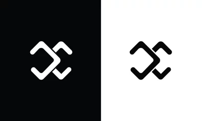 Fotobehang DC, CC logo monogram icon vector template © Sufyan