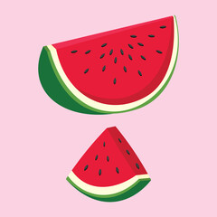 Watermelon fruit for healthy food for body. Symbol of Palestine state. 