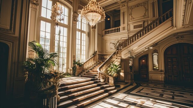 Luxury wedding venue, likely featuring opulent decor, elegant seating arrangements