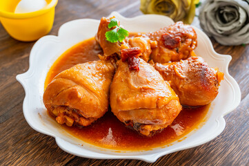 ドラムチキンのマーマレード煮