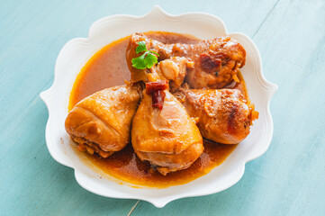 ドラムチキンのマーマレード煮