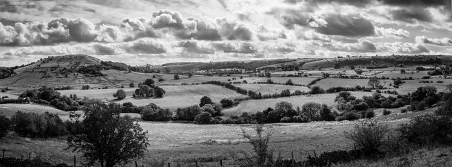 West from Chrome Hill b&w