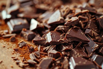 Fototapeta premium Close up of chocolate