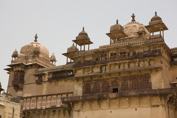 India Jhansi view on a cloudy winter day