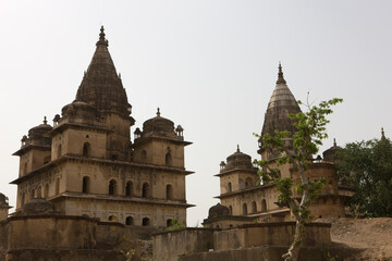 Fototapeta na wymiar India Jhansi view on a cloudy winter day