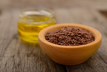 Flax seeds and oil.
