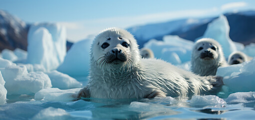 Antarctic Seal created with Generative Ai