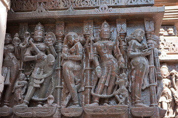 India temple city of Satrunjaya on a sunny autumn day.