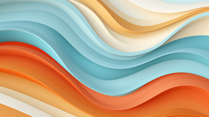 Obraz premium abstract colorful glowing wavy perspective with fractals and curves background 16:9 widescreen wallpapers