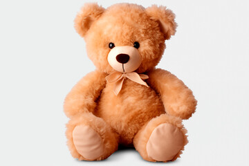 Obraz premium drawn teddy bear on a white background