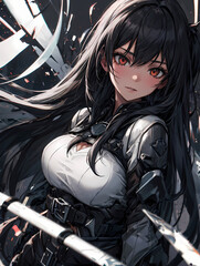 amazing anime style character digital artwork 