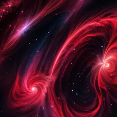 abstract background with red star swirls