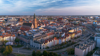 Fototapeta na wymiar View of the old town.Wroclaw,Poland.