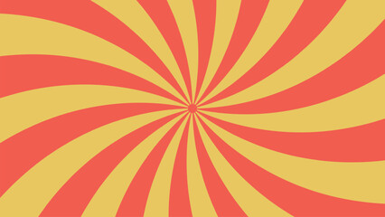 Abstract retro color spiral vortex spinning round background.