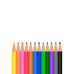 Crayon for draw in school icon isolated on transparent background