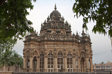 India Mahabat Maqbara Mausoleum of Bhavnagar on a cloudy winter day
