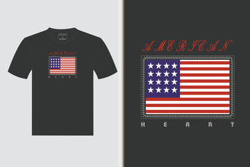 American Heart t-shirt design