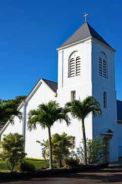 Saint Raphael Church, the oldest Catholic Church on the island of Kauai in Hawaii and founded by Robert Arsenius Walsh.