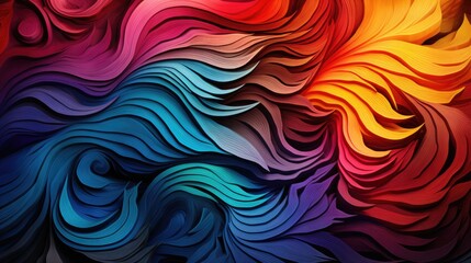 Psychedelic Swirls: Mesmerizing Swirling Colors and Shapes, Vivid Changing Patterns, Hypnotic Psychedelic Effect
