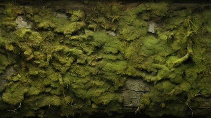 Mossy Forest Floor: Earthy Organic Pattern Resembling Moss-Covered Forest Floor with Green, Brown, Yellow Shades