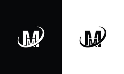 MM logo design concept with background. Initial based creative minimal monogram icon letter. Modern luxury alphabet vector design