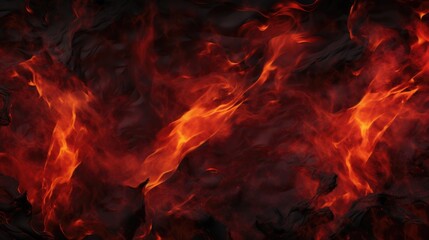 Fototapeta premium Fiery Lava Flow: Dynamic Flowing Lava Background with Intense Reds, Oranges, Yellows Creating Heat and Movement