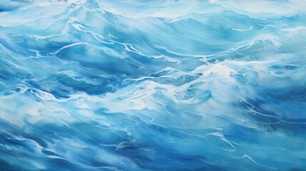 Fototapeta na wymiar Sapphire Ocean Depths: Serene Ocean Depths in Deep Blue, Teal Hues with Subtle Highlights Suggesting Water Movement