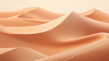 Fototapeta na wymiar Waves of Sand Dunes: Soothing Beige and Brown Sand Dunes Pattern, Mimicking Undulating Desert Landscape