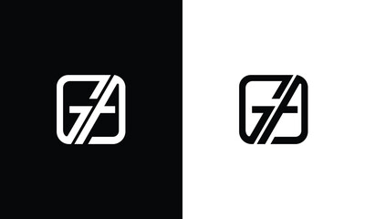 GA Logo monogram Icon Vector Template - obrazy, fototapety, plakaty