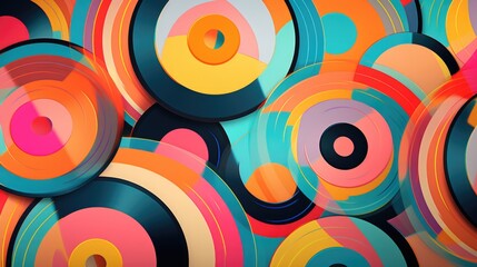 Rhythmic Retro: A Symphony of Vintage Vinyl