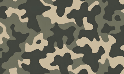 Fototapeta premium Green Camouflage Pattern Military Colors Vector Style Camo Background Graphic Army Wall Art Design