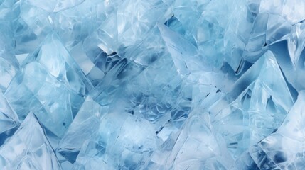 Obraz premium Winter's Edge: Crystal Clarity of Icy Forms