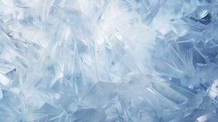 Fototapeta premium Winter's Edge: Crystal Clarity of Icy Forms