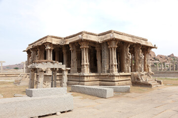 Fototapeta premium India ruins of Hampi on a sunny winter day
