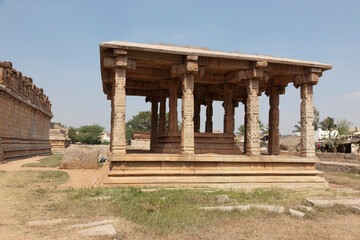 Fototapeta premium India ruins of Hampi on a sunny winter day