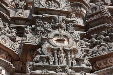 India temples of Lakkundi on a sunny winter day