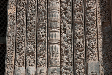 India temples of Lakkundi on a sunny winter day