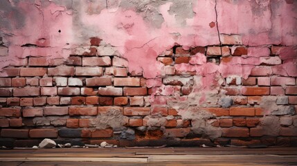 Brick wall of pink UHD wallpaper