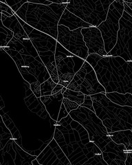 Uster Switzerland Map, Detailed Dark Map of Uster Switzerland