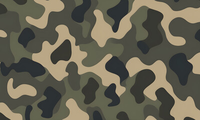 Low Key Camouflage Pattern Military Colors Vector Style Camo Background Graphic Army Wall Art Design