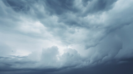 Cloudy sky, grey sky with clouds, bad weather, rainy day, winter day during a storm, sky background with clouds