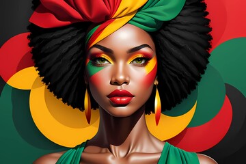 Portrait of a woman black history month